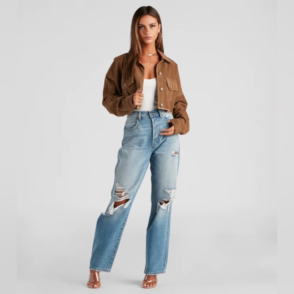 Windsor Cropped Corduroy Jacket